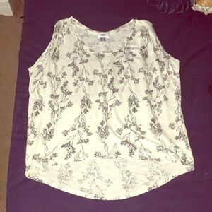 Floral Sleeveless Shirt